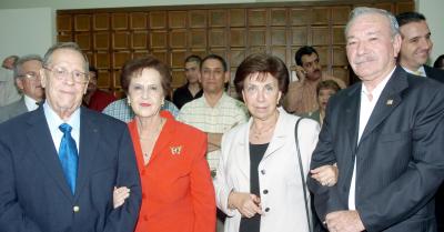 Leopoldo García, Georgina de García, Elba de González y Carlos González