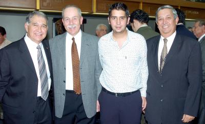 Mario Valdés Berlanga, Marcelo Valdés, Alberto Ross y Manuel Leal.