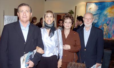 Román Cepeda, María Luisa de Cepeda, Lucy de Urow y León Urow.