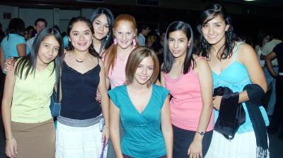 Claret Ramírez, Emily Kauffman, Diana Cruz, Beatriz Aguirre, Ana Cristina Alanís, Pamela Murra y Cristy Rosas.