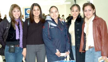 Yazmín Milán, Nayeli Garza, Guadalupe Castañeda y Adriana Palacios viajaron al DF.