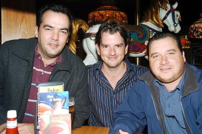 César Martínez, Javis Villarreal y Quique Ude.