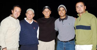 Fernando Orrín, Roberto González, raúl Albarrán, Fernando Mery, Alan Regalado.