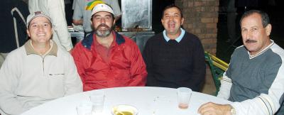 Guillermo Viesca, Sócrates Anchondo, Ramiro Saldaña, Óscar Martos.