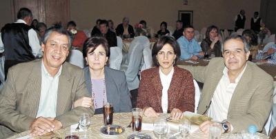 Alfonso Campa Martínez, Matilde García de Campa, Blanca Sabla de Giacomán y Félix Giacomán.