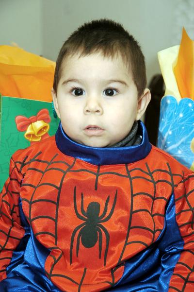 El pequeño Salvador Cabrera García celebró su segundo cumpleaños de vida.