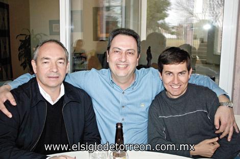 Enrique Humphrey, Jorge Bujdud y Carlos Iduñate