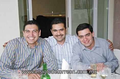 Edmundo Mesta, Jorge Chairez y Nesim Issa