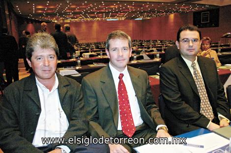 Guillermo Saldaña, Marcelo Torres y Luis O. López Márquez