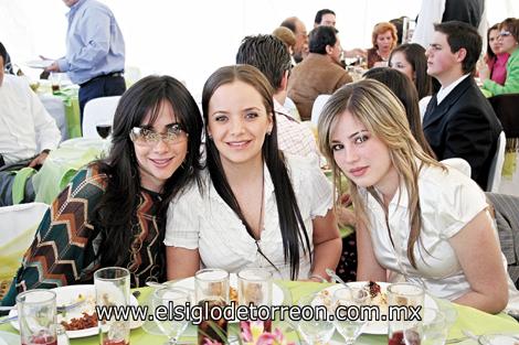 Ana Sofía Rodríguez, Marisu del Bosque y Alejandra Villarreal.