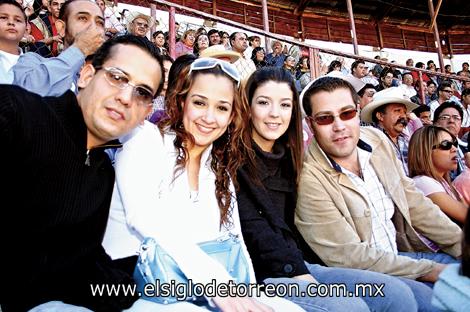 Maury Herrera, Karla Gutiérrez, Angie López y Andrés Lozano.