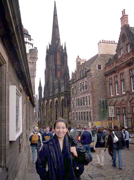 Martha Ochoa Valdés, en un paseo por Edimburgo.