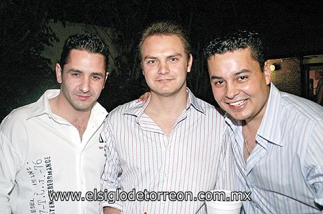 Roberto Sada, Billy Navarro y Rafa Medina.