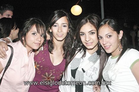 Ale García, Karime Badin, Marcela Franco y Laila Hernández.