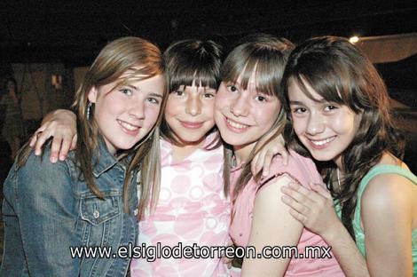 Cristy, Isabel, Bárbara y María Sofía.