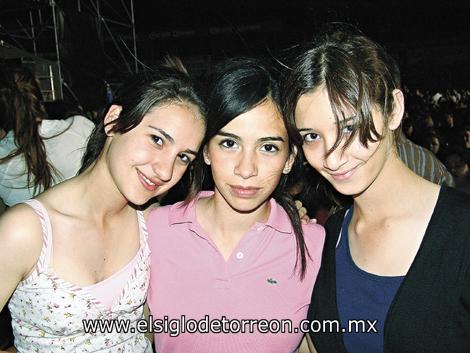 Dorotea, Erika y Manola.