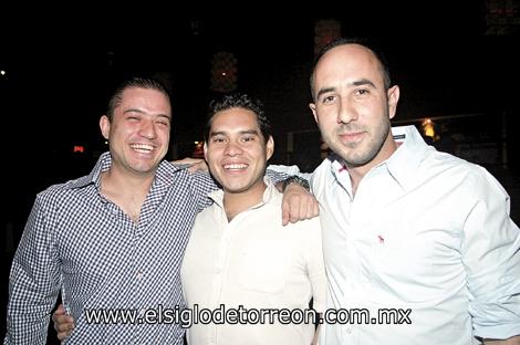 Jorge Alvarado, Javier Jaik y Ángel Ortiz.