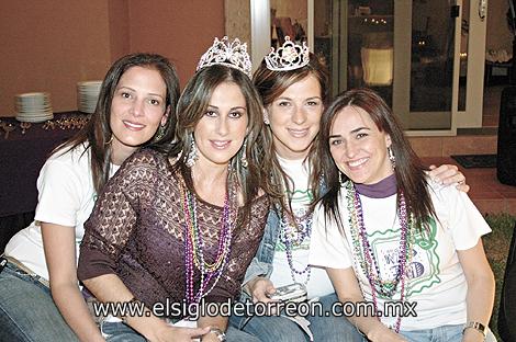 Celina López, Lili Rodríguez, Gisela Fernández y Marcela Vega.