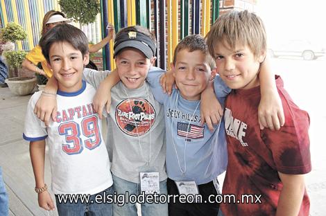 Daniel Espada, Guillermo Diez, Alberto y Jorge Llama.