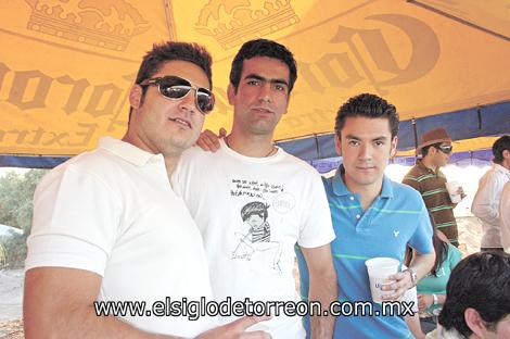 Diego Espada, Gerardo Faccuseh y Jorge González.