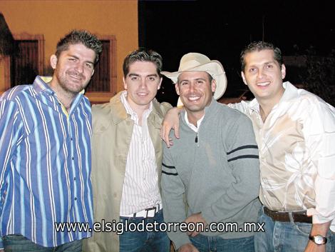 Omar Mexsen, Luis Fernando Salazar, Luis Miguel Pérez y Gerardo Murra