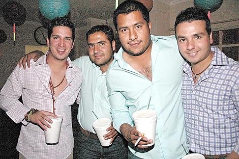 Rogelio Montes de Oca, Samuel Dávila, Jorge Puente y Luis Herrera.