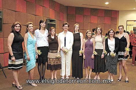 Melissa Villarreal, Roxana Sánchez, Patricia Medina, Nuri Quintero, Victoria Peña, Saida Peña, Grace de la Garza, Susu Luna, Cecilia Marroquín y Luzma Arriaga.