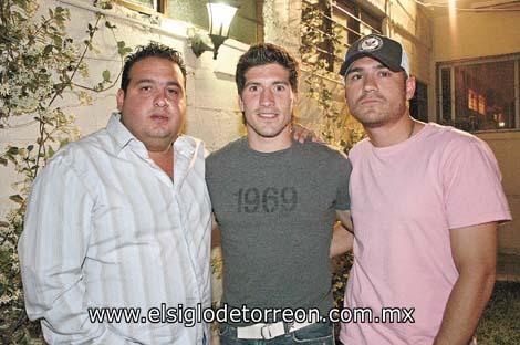 Armando Valdéz, Alejandro Martínez y Rubén Padilla.