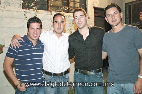 Roy Montes de Oca, Alejandro Ortiz, Adrián Aguilera y Ricardo Ávalos