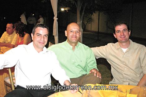 Botis Villarreal, Memo Zamudio y Jorge López.