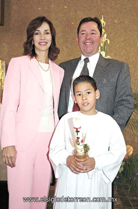 Emma G. de De la Peña, Sergio de la Peña y Santiago de la Peña Guerrero.