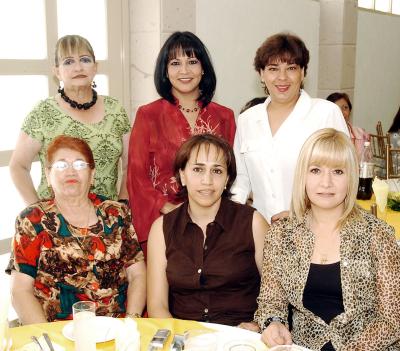 10052006 
María Elena Samaniego, Doris de Rodeles, Nora Domínguez, Maly Cerda, Rocío Mota y Yuri de López Rubio.