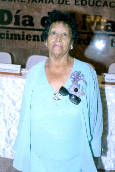 18052006 
La maestra Leonor Franco García.