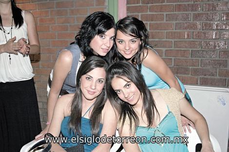 Laura Garza, Bárbara Gurza, Daniela Martínez y Karla Martínez.