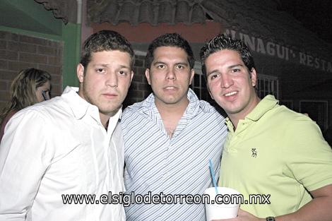 Joss Ganem, Antonio Carmona y Roy Montes de Oca.