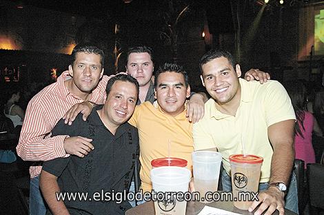 Luis Nava, Edgar Zarate, Felipe Gaitán, Daniel Camacho y Rodolfo Soto.