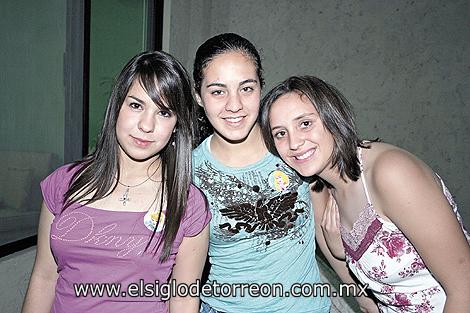 Melissa Garza, Nadia Dabdoub y Paty Villarreal.