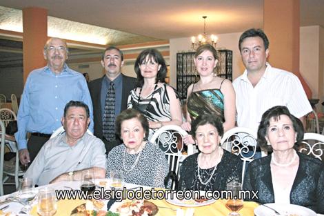 REINICIA ACTIVIDADES LOS SAUCES
Florentino Rivero, Alonso, Teresa Rodríguez de Rivero, María del Carmen Rodríguez, Magdalena Rodríguez de Flores, Rubén M. Flores, José Rivera Rodríguez, Mary Carmen de Rivera, Mary Carmen de Silveyra y Eduardo Silveyra.