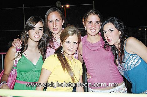 Andrea Hernández, Abi, Paola Zarzar, Nataly y Ana Sofía.