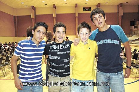 David Tueme, Andrés Garza, Luis Michel Gastaldi y Gerardo Ramos.