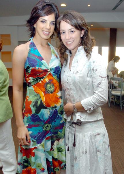 12062006 
Cristina Giacomán y Mariana Garza.