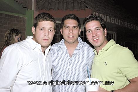 Joss Ganem, Antonio Carmona y Roy Montes de Oca.