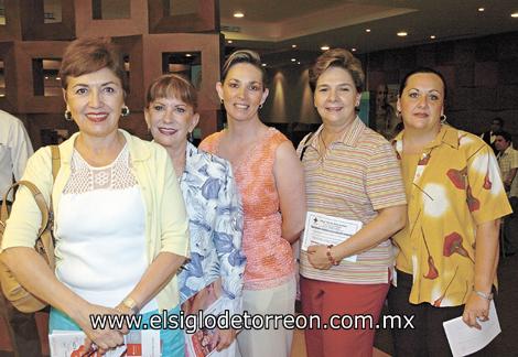 Lucy de Calvillo, Gabriela de Acosta, Ana Isabel Reyero, Susana Sánchez de Jalife y Claudia Zorrilla.