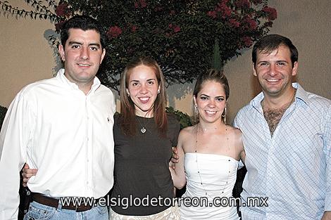 Jacinto y Paola Faya, Alicia Jalife y Guillermo Puente.