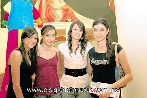 Gaby Treviño, Mariana Díaz de León, Claudia Rebollo y Marian Marcos.