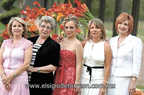 Lily Boehringer de Cepeda, Amelia Lugo de Boehringer, Isabel Cobo Boehringer, Patricia Boehringer de Martínez y Luz Amelia Boehringer de Cobo.