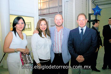 Marcela Pámanes, Sandra Luz González de Garza, Rodolfo Garza Solares y Alfredo Mafud Kaim