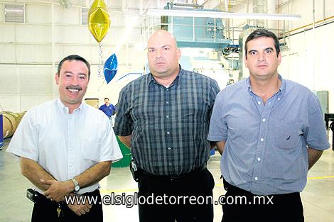 Jaime Manrique Loza, Bernabé Garza Martínez y Alfredo Murra Farrús.