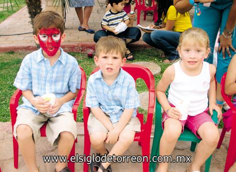 Jaime y Eugenio Boehringer e Isabel María Gallegos Salas.