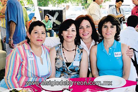 Bertha Calderón, Lupe Pámanes, Cynthia Castillo y Astrid González.